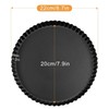 SUJIBHI Quiche Pan 8 inch Non-Stick Tart Tin Flan Case