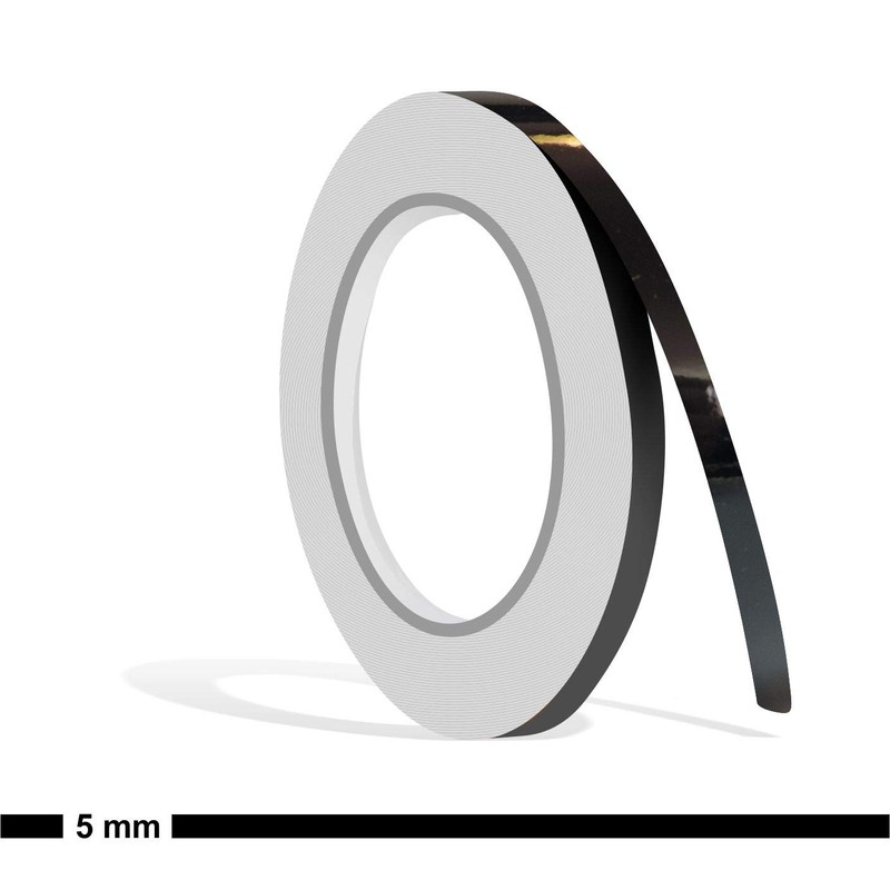 Decorative Braid 10 m White Black 5 mm Car Boat
