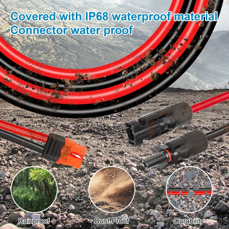 10AWG 75FT Solar to XT60i Extension Cable 3 6 10