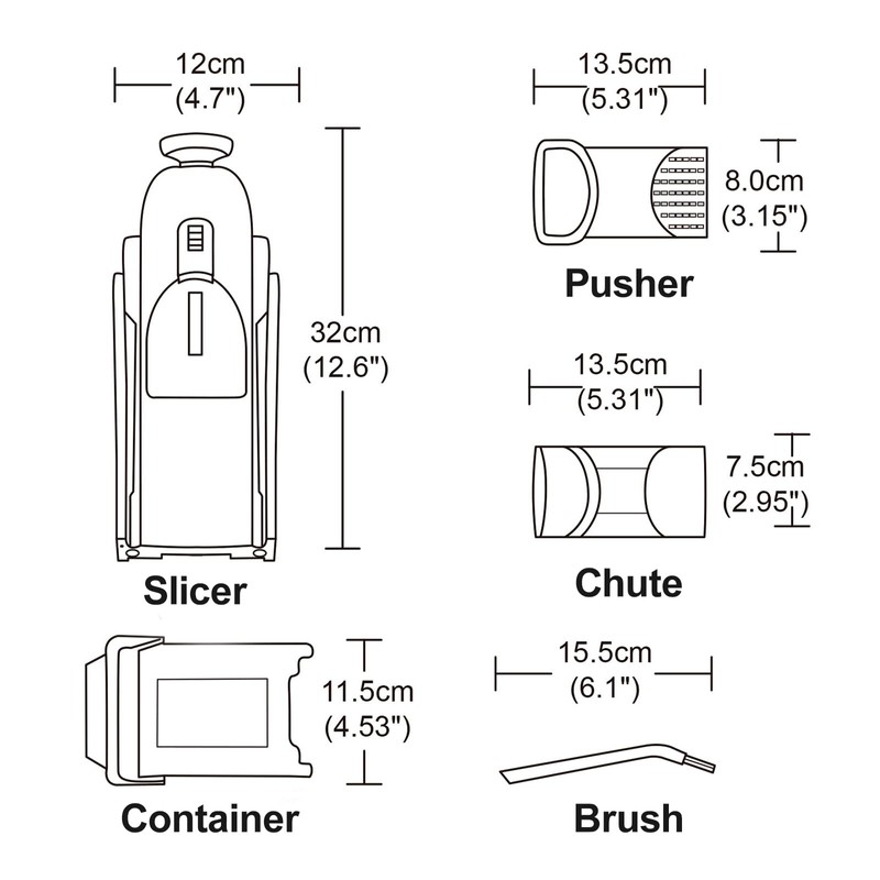 Vegetable Slicer Kitchen Adjustable Thickness 0.1-8mm Professional Vegetable Slicer Potato