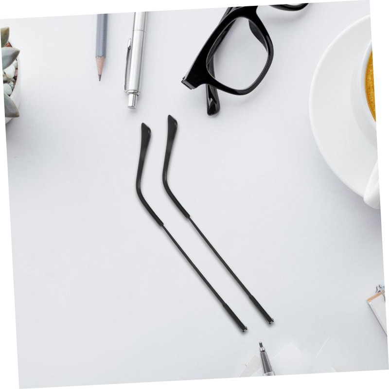 Operitacx Eyeglass Replacement Arms Black Metal Sunglasses Temple Legs with