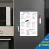 Magnetic Blank Fridge Whiteboard: 42x30cm with 4 Colourful Erasable Pens