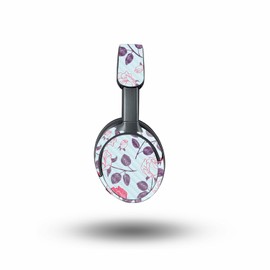 MightySkins Carbon Fiber Skin Compatible with Bose QuietComfort Ultra - Vintage Floral | Protective, Durable Textured Carbon Fiber Finish | Easy to Apply