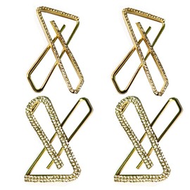 Decorative 4 Pcs Brooch Saree Pins,Safety Pin for Costume Accessory Decoration 2 Different Designs.