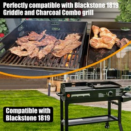 SafBbcue Grill Grate for Blackstone 1819 Griddle & Charcoal Combo Cast Iron Replacement Grate – Durable, Easy to Use Outdoor Cooking Accessory