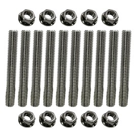 Stainless Exhaust Manifold Stud Kit Replacement for Ford 6.8L V10 Super Duty (1 Side, 10 pcs)