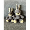 Rabbit Fukafka M with Baby Heart Tag Ribbon Black, 13.8