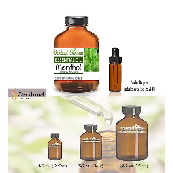 Menthol Liquid Essential Oil - Pure & Natural Oil for