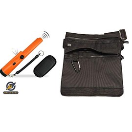 Calces365 Metal Detector Pinpointer Waterproof 360° Scanning Bundle (Pinpointer with Finds Pouch)
