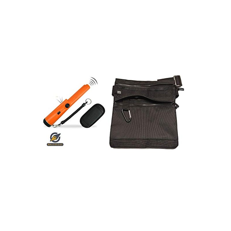 Calces365 Metal Detector Pinpointer Waterproof 360° Scanning Bundle (Pinpointer with