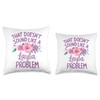 Layla Personalized Cute Flower Girls Layla Name Throw Pillow