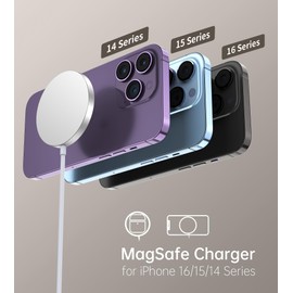 2Pack 15W Wireless Charger,Magnetic Wireless Charger,Wireless Charger with 16/16 Pro/16 Pro MAX/16 Plus/16e15/14/13/12 Series