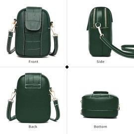 LassZone Small Crossbody Bag for Women Cross Body Phone Bag Vegan Leather Cell Phone Wallet Purses Mini Shoulder Handbags with Adjustable Strap