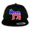 Armycrew Flexfit Democratic Donkey Patch 5 Panel Flatbill Mesh Snapback