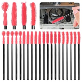MimanKu Sewing Machine Cleaning Brushes, Reusable Silicone Dense Bristles Clean Brush for Sewing Machine Internal and Spool Area, The Every Nook and Cranny Sewing Machine Cleaning Tools 20 PCS