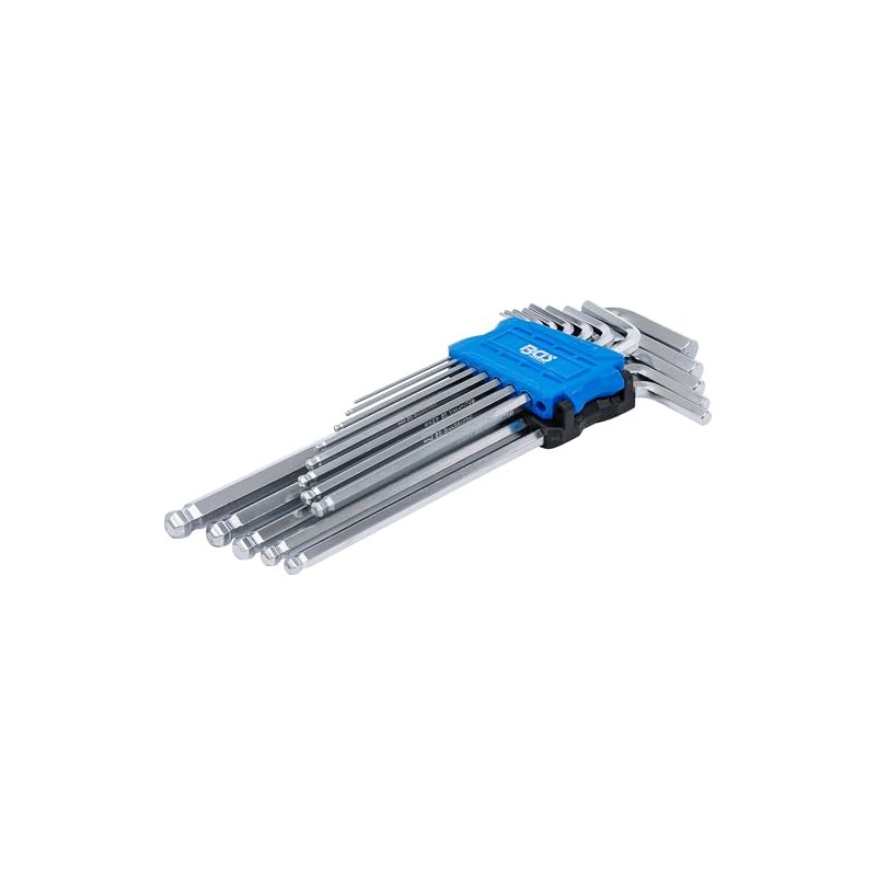 BGS 9799 Allen Key Set, 13 Pieces, Extra Long, Hexagon
