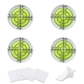 Catelves 4 pieces diameter 32 mm diameter spirit level, small, spirit level, mini spirit level, mini spirit level, motor home, spirit level, caravan, spirit level electrician, spirit level