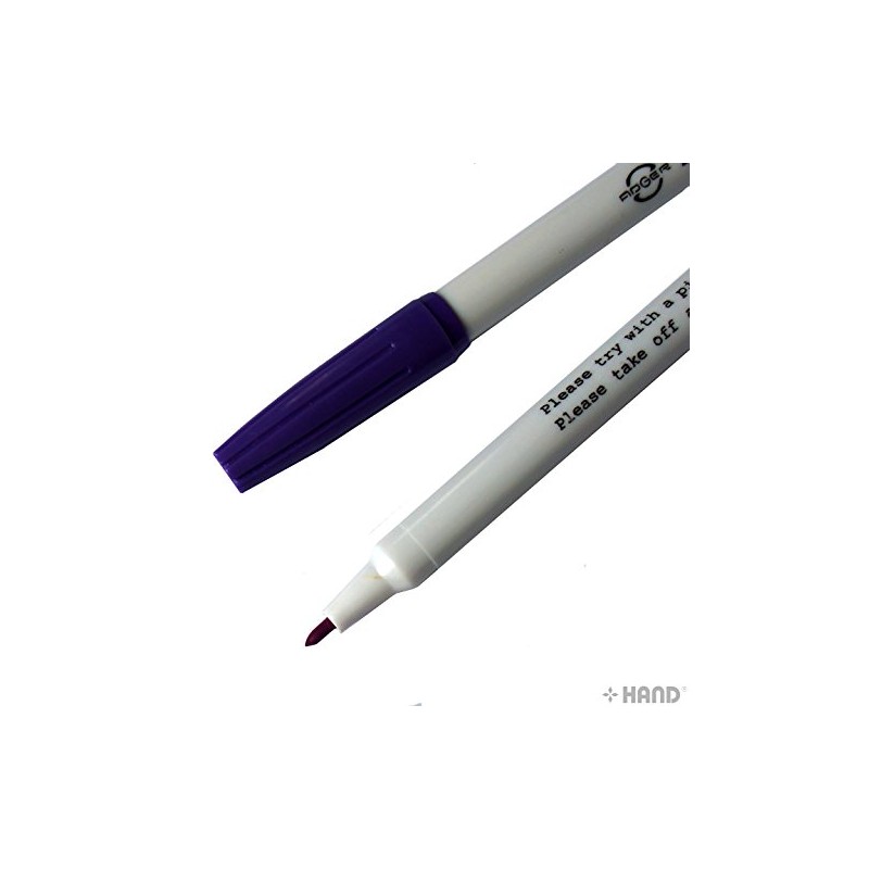 HAND Premium Air/Water Erasable Purple Fabric Marker Pen - Pack