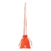 Beams Japan Campus Bag Logo Drawstring Shoulder Bag, orange
