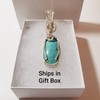 Handmade Kingman Turquoise Wire Wrapped Pendant
