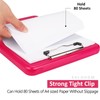 A4 Clipboards,Clipboard with Storage,Plastic Storage Clipboard with Low Profile Clip,Heavy