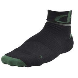 R-L Socks MWS1001 Merino Wool x Cordura (R) Nylon, Left and Right 3D Socks, Made in Japan, black/moss green