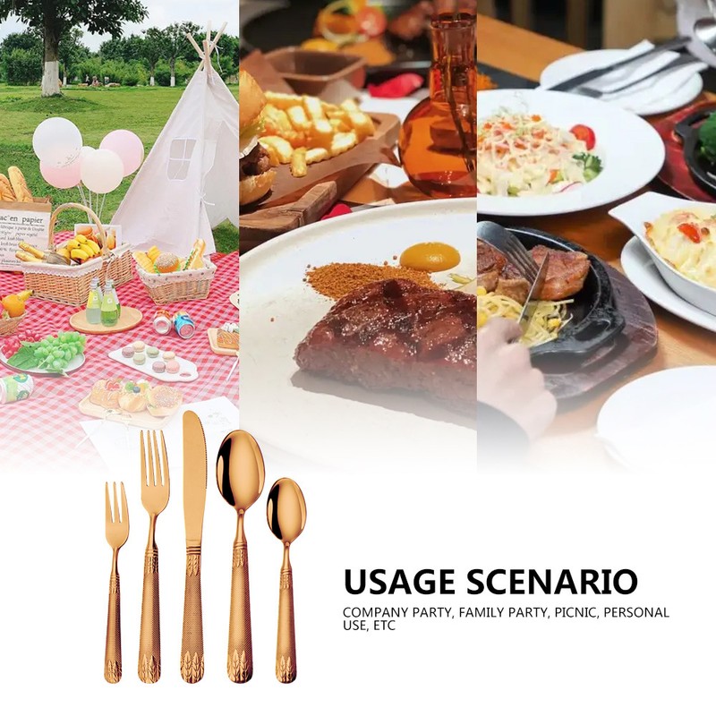20 Pieces Silverware Set Premium Stainless Steel Flatware Set Service