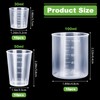 30 Pcs Reusable Plastic Measuring Cups, 30/50/100ml Resin Mixing Cups,