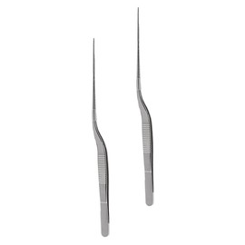 Ipetboom 2pcs Stainless Steel Kitchen Tweezers Precision Cooking Tongs for Plating for Molecular Gastronomy and Food Decoration Versatile Kitchen Gadget for Western