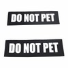 2 Pack Reflective Service Dog Patches with Hook Back for