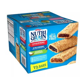Soft Baked Breakfast Bars, Made with Whole Grains, Kids Snacks, Variety Pack (72 Bars)