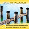 Landical 4 Pcs Marine Dock Piling Cap Piling Cone 9