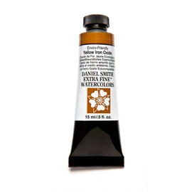 Daniel Smith Extra Fine Watercolor Paint, 15ml Tube, Enviro-Friendly Yellow Iron Oxide, 284600176