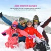 7-Mi Kids Winter Warm Water-Resistant Gloves for Skiing Snowboarding Cycling