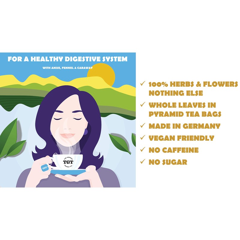 TGT Tummy Tea with Anise Fennel Caraway | Digestive Herbal