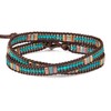 SPUNKYsoul 2 Wrap Bracelets (Brown, Teal, Copper)