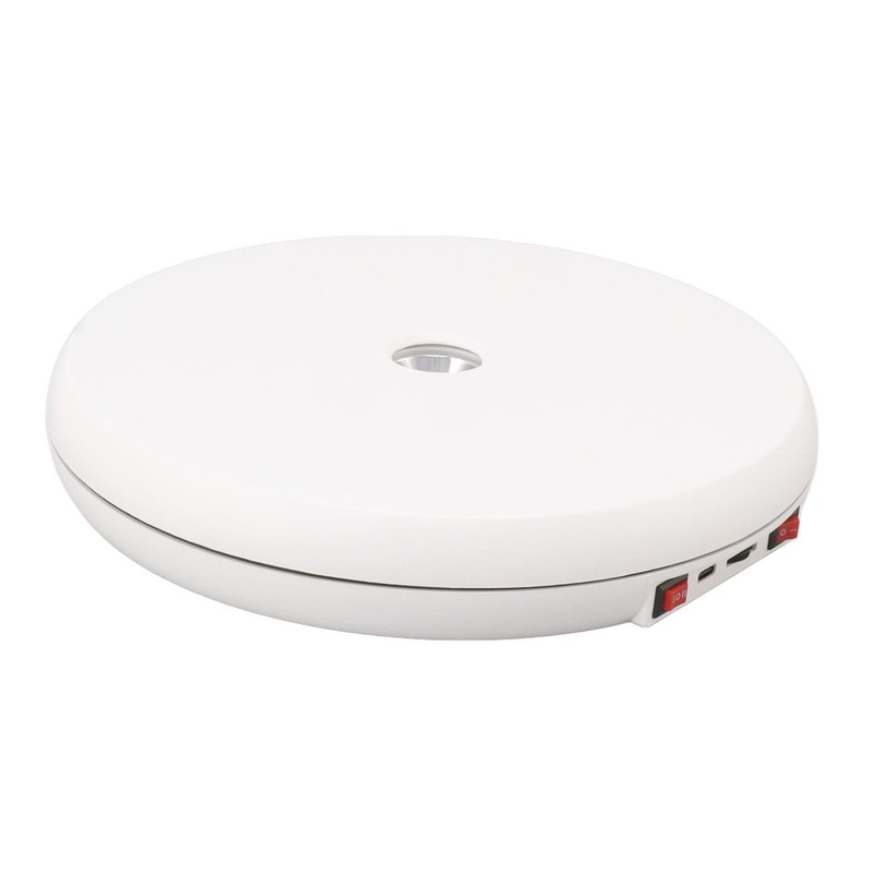 Zerodis Electric Motorized Rotating Turntable Display Stand with LED, 360