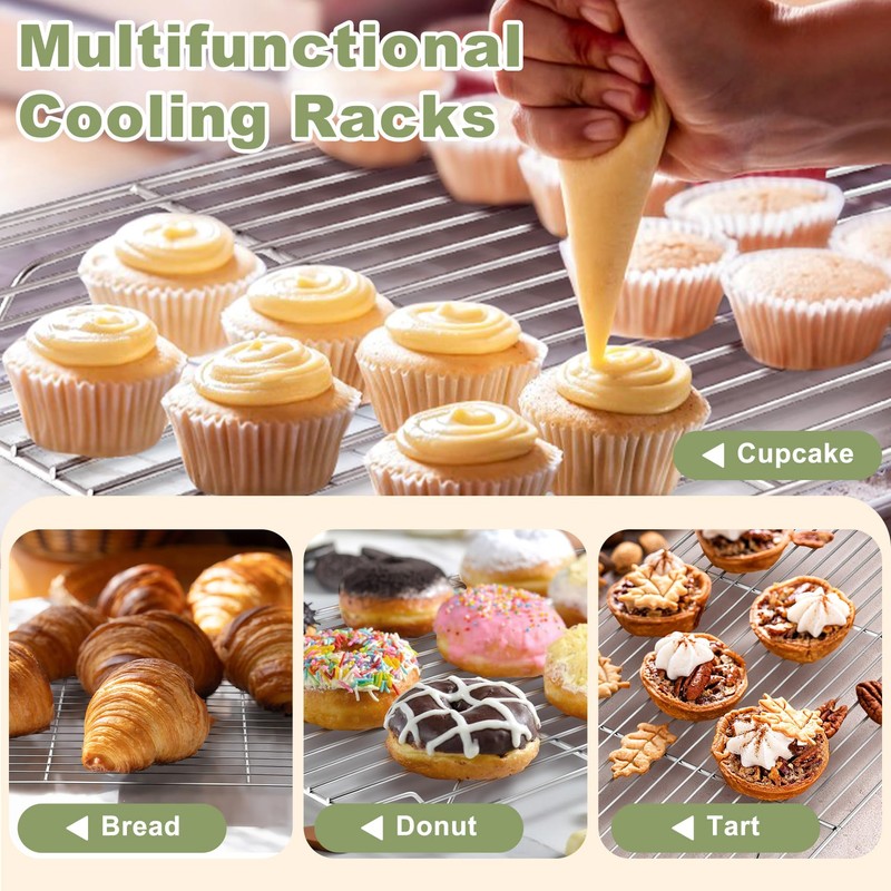 TeamFar Baking Sheet with Rack Set (3 Pans + 3
