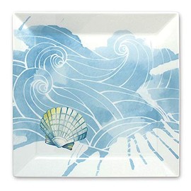 Lauren Roth Designer Hawaiian Ceramic Dinnerware Collection - Coastal Ocean (Salad Plate)