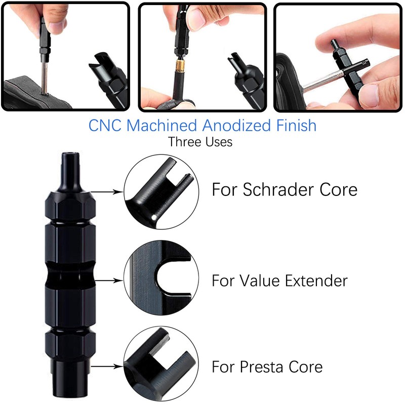 VANICE Valve Core Remover Tool Presta Schrader Tire Valve Repair