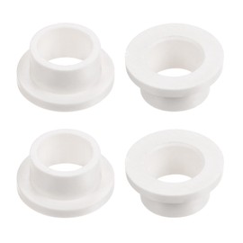QUARKZMAN Piece Flanged Plain Bearing Plastic Bushings 10.1mm Bore x 13mm OD x 8mm Length Nylon Bushings White
