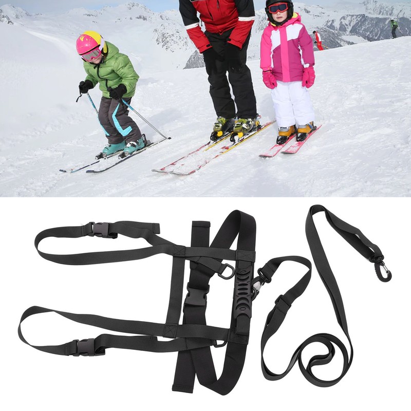 Kids Ski Safety Strap Nylon Plastic Adjustable Ski Training Belt