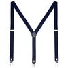 DonDon Men's Fashion Braces Suspenders 2,5 cm 1,0" Wide with