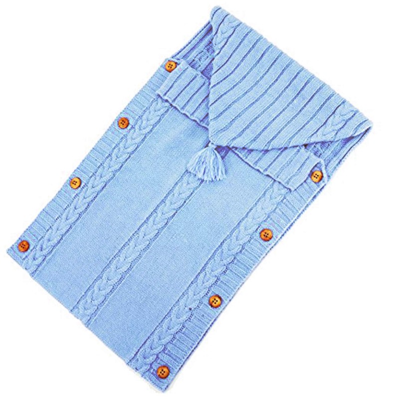 XMWEALTHY Newborn Baby Wrap Swaddle Blanket Knit Sleeping Bag Sleep