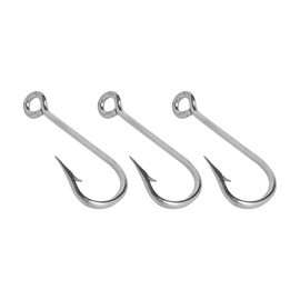 Truper ANZU-12, Anzuelo para pesca de acero niquelado, # 12, 100 piezas