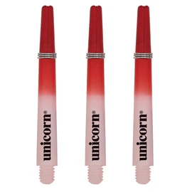 UNICORN Dart Shafts | Gripper 3 Two-Tone | Durable Nylon | Medium 44.2mm | Red & White | 3 Stems