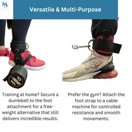 Set of 2 Adjustable Ankle Straps for Cable Machines & Dumbbells - Perfect Gym Accessories for Womens Gym Workout & Mens - Cable Kickback Ankle Strap Ideal for Fitness Workouts At The Gym or Home