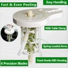 Asparagus Peeler with 6 Precision Blades, Screw Clamp & Pestle,