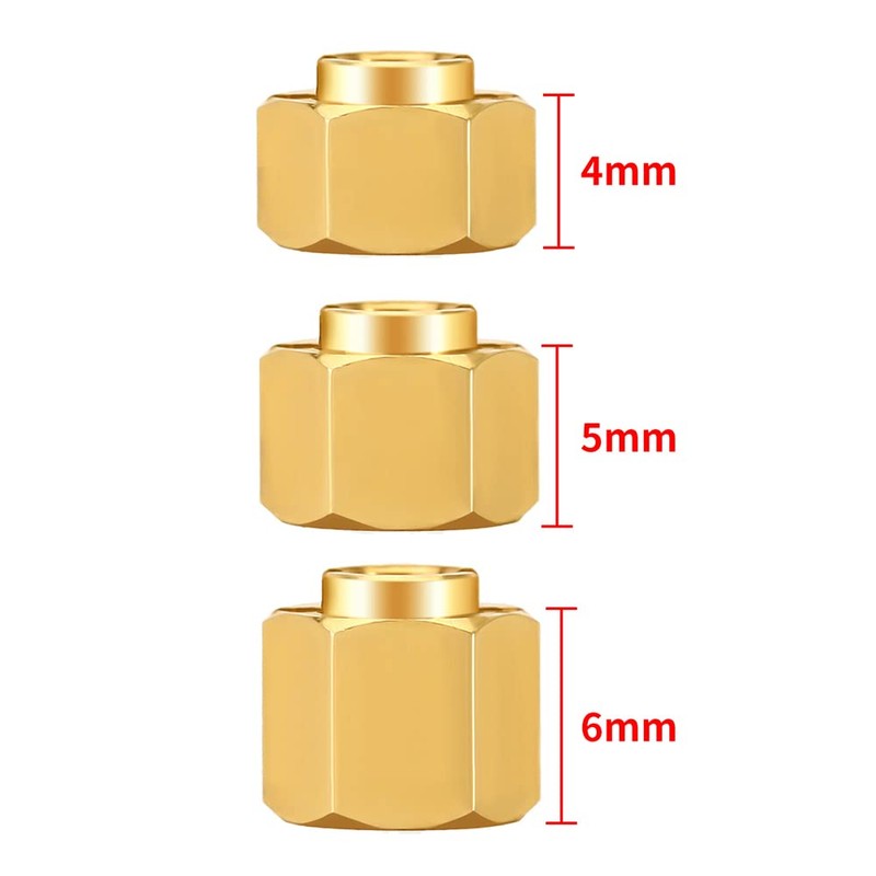 RCLIONS Brass RC Wheel Hex Hub 5mm Drive Adapter for