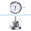 DOZYANT Weber Grill Thermometer Replacement 238 Inch Center Mount Stainless